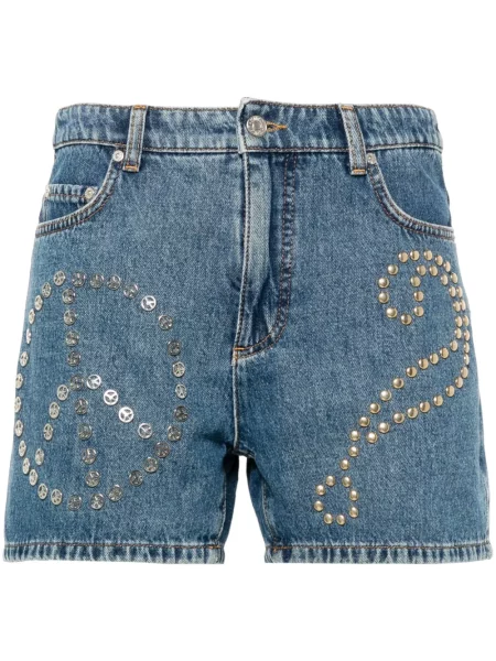 Pantaloni scurți din denim Moschino Jeans albastru