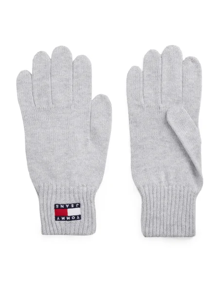Rukavice Tommy Jeans sivá