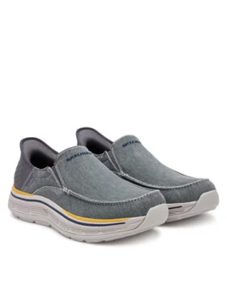 Polobotky Skechers šedé