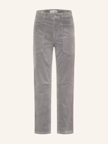 Opus Pants Kordové Kalhoty Melly Breeze šedá