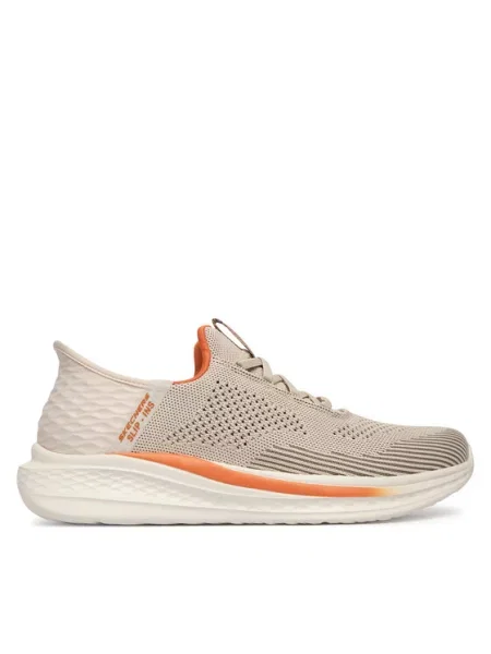 Sneakersy Skechers beżowe