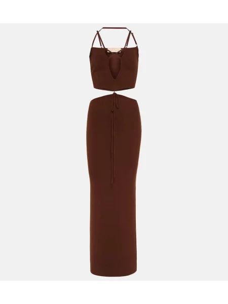 Rochie maxi Aya Muse de costum maro