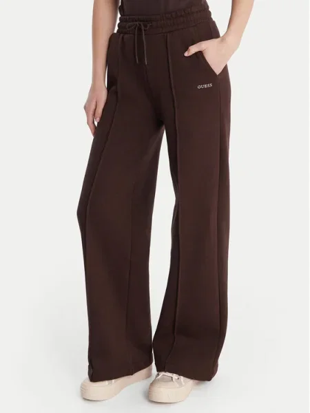 Guess Долнище анцуг кафяв