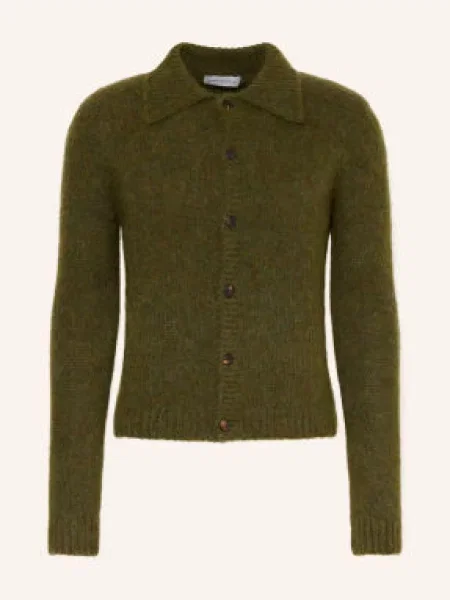 Dries Van Noten Kardigan gruen zielony