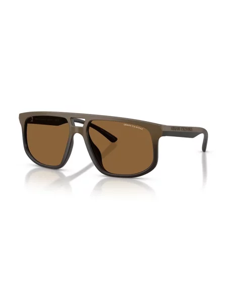 Armani Exchange okulary przeciwsłoneczne brązowy