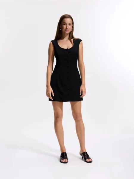 Reserved Rochie mini cu adaos de negru