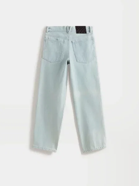 Дитячі Широкі джинси Vans LOOSE DENIM PANT блакитний