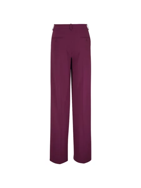 Pantaloni Michael Kors de lână violet