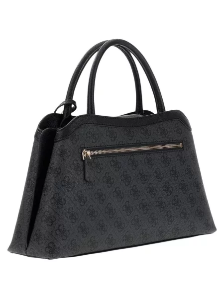 Crossbody kabelka Guess s autogramom sivá