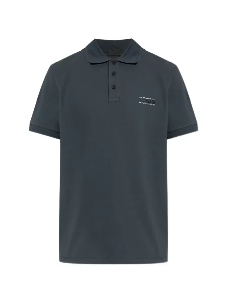 Polo Moncler cu autograf gri