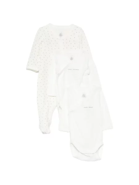 Piżama dziecięca Petit Bateau biała