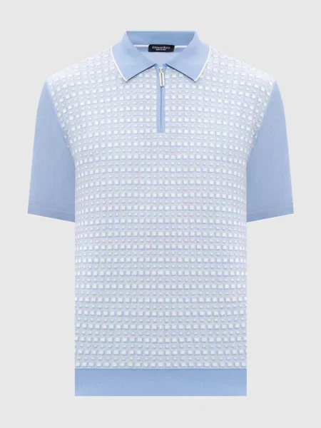 Поло Stefano Ricci голубое