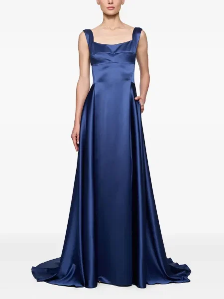 Rochie Atu Body Couture din satin de costum albastru