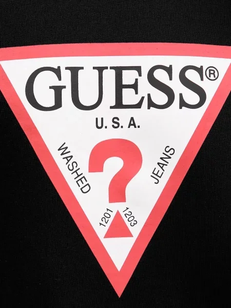 Свитер Guess Jeans с принтом черный