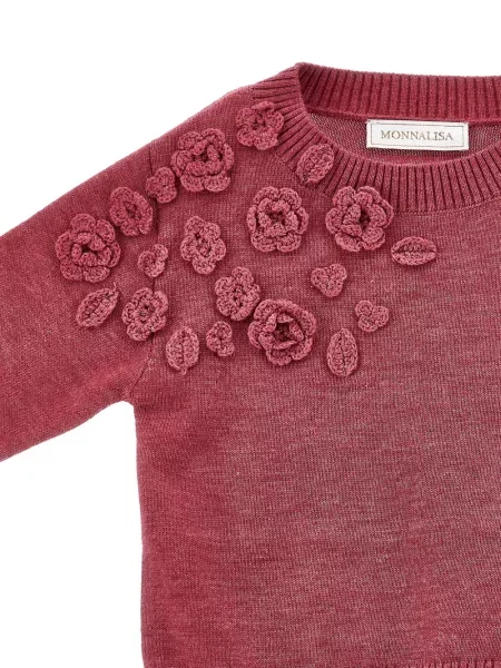 Sweter dziecięcy Monnalisa czerwony
