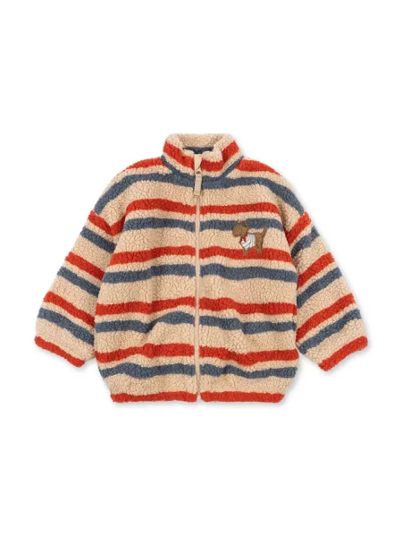 Konges Sløjd куртка дитяча флісова JODY EMBROIDERY TEDDY JACKET GRS
