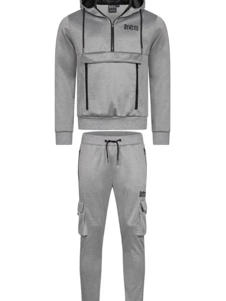 Benlee Športna trenirka MOORPARK siva / srebrno-siva črna