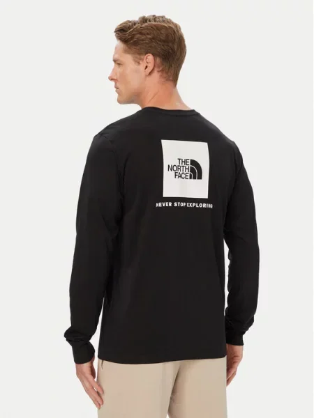 The North Face Тениска с дълъг ръкав Evolution Box Nse черен