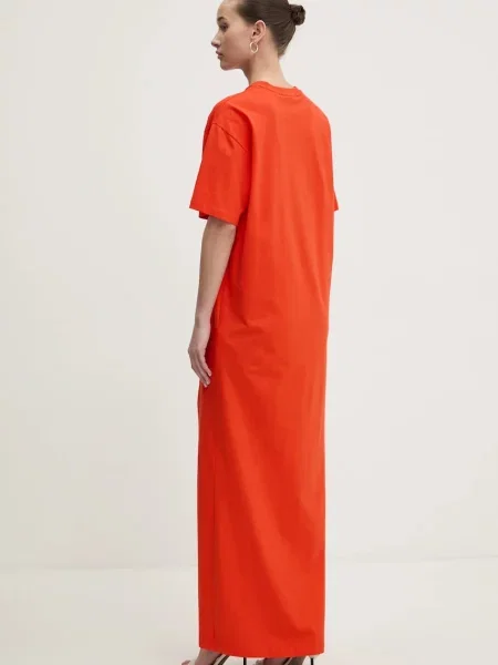Сукня MSGM maxi пряма червоний