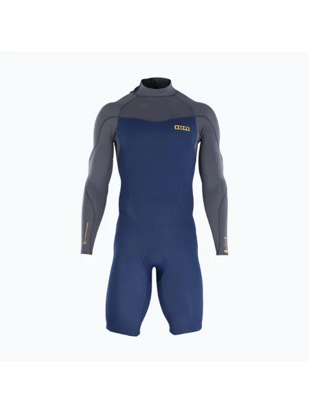 Мъжки неопренов костюм за плуване ION Element Shorty Back Zip indigo dawn синьо