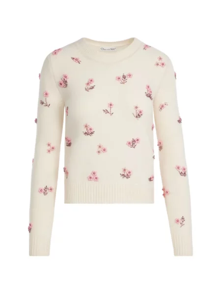 Pulover Oscar De La Renta cu model floral