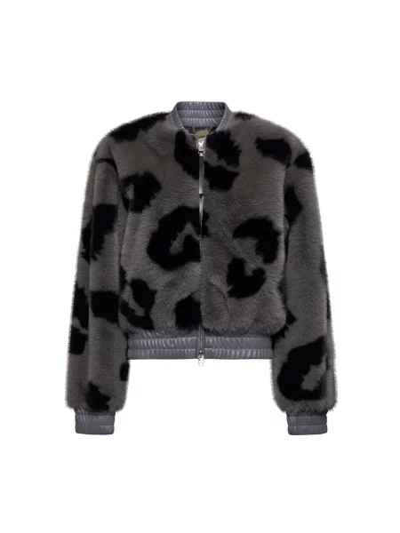 Sztuczne futro kurtka Silvian Heach szara