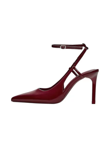 Bershka Pumps bordeaux roșu