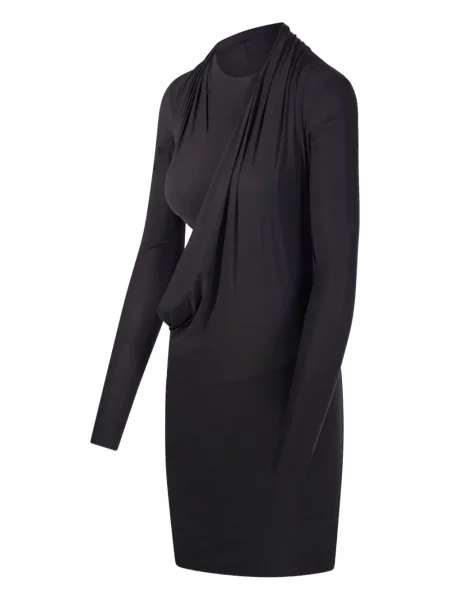 Rochie Amazuìn drapată de costum maro