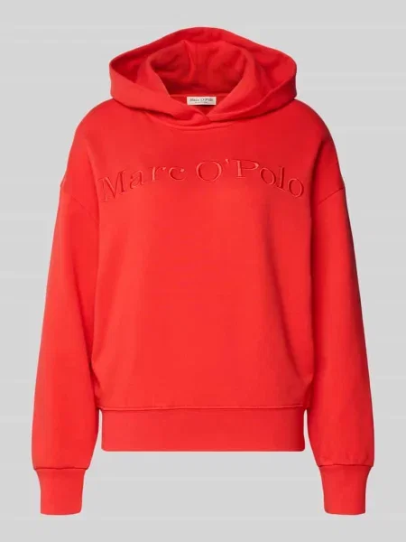 Bluza z kapturem o kroju regular fit z czystej bawełny Marc O'polo