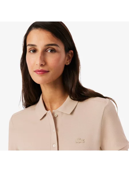 Поло Lacoste бежевое