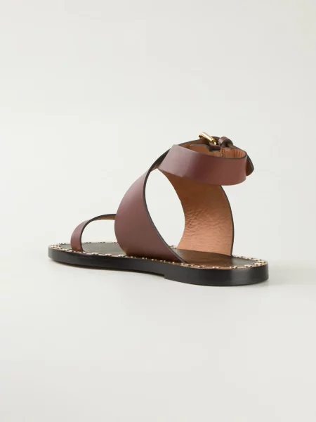 Sandale Isabel Marant fără toc maro