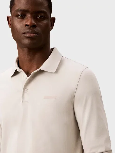 Поло Calvin Klein з лого бежеве