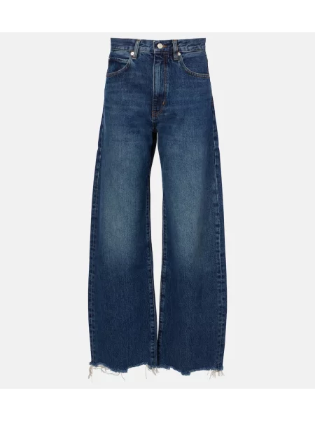 Jeansy Frame z kokardką niebieskie