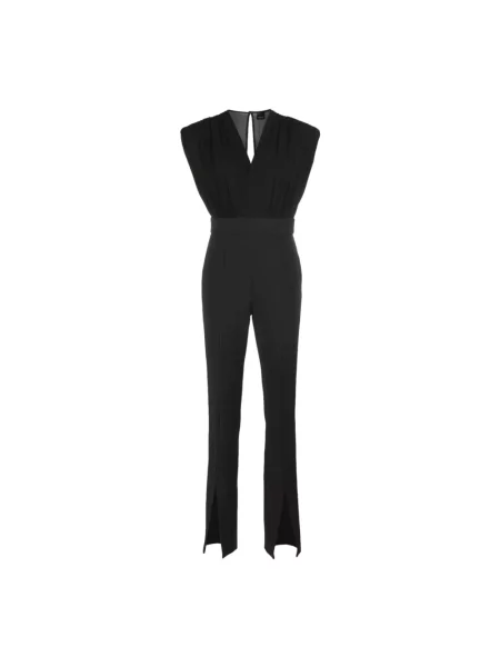 Kombinezon Pinko bez rękawów z wysoką talią czarny