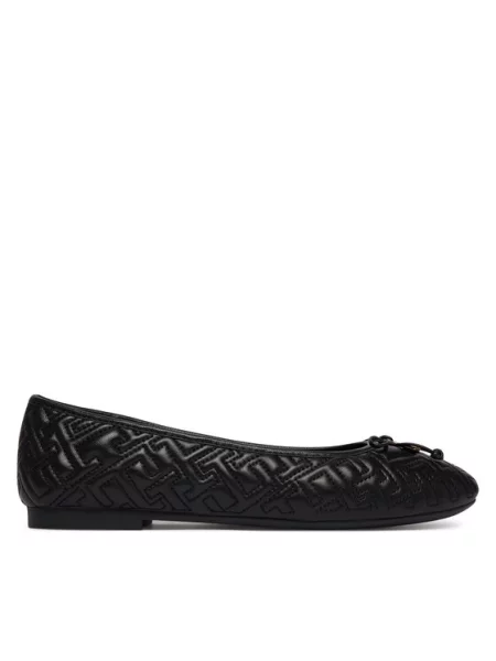 Tommy Hilfiger Μπαλαρίνες Th Quilted Ballerina μαύρο