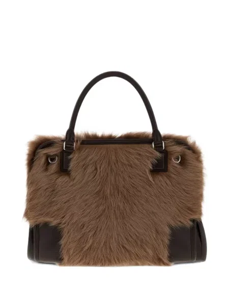 Geantă Loewe din piele de oaie maro