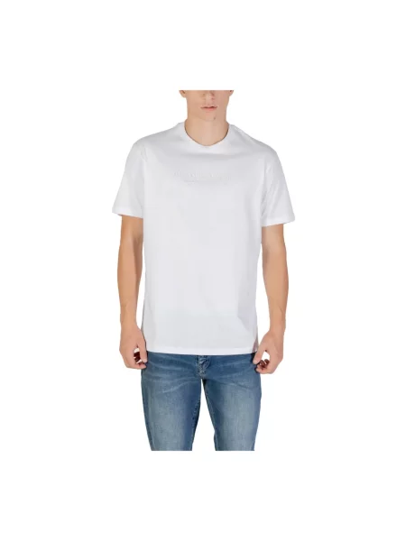 Koszulka z krótkim rękawem Armani Exchange Milano New York czysty S biały