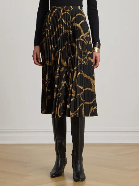Lauren Ralph Lauren Sukňa pueblo / horčicová čierna