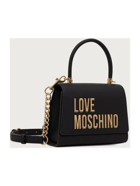 Love Moschino torebka crossbody z imitacji skóry czarna