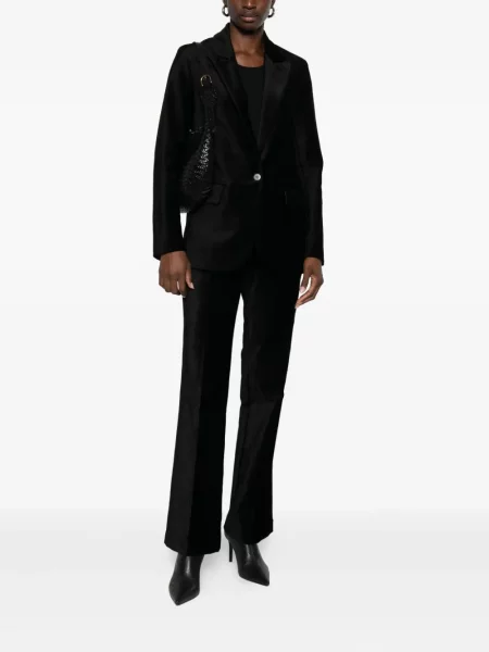 Pantaloni Forte_forte de catifea negru
