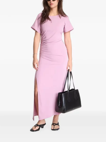 Rochie maxi Samsøe Samsøe cu volane violet