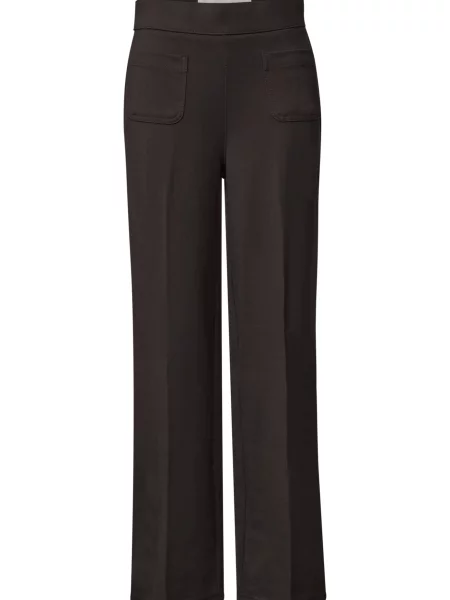 STREET ONE Pantaloni cu dungă Amalia închis maro