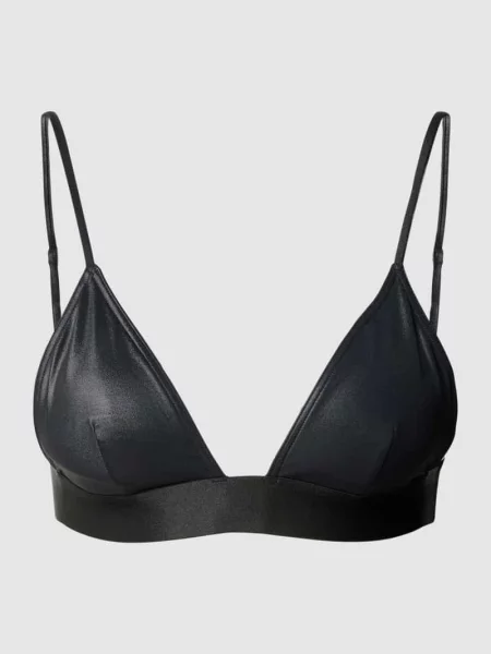 Top bikini w jednolitym kolorze model ‘CK REFINED’ Calvin Klein Underwear czarny