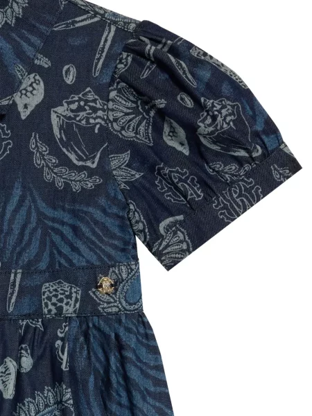 Sukienka dziecięca Roberto Cavalli niebieska