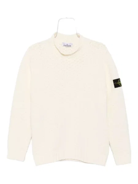 Sweter Stone Island z kamieniami biały