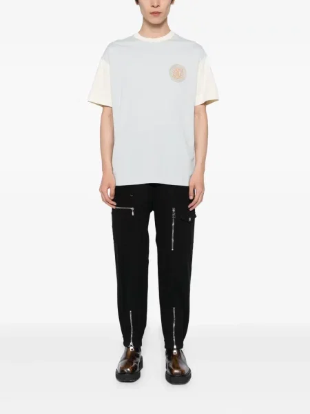 Tricou Givenchy cu broderie albastru
