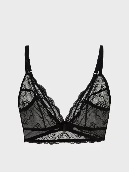 Без подкладки бюстгальтер Calvin Klein черный