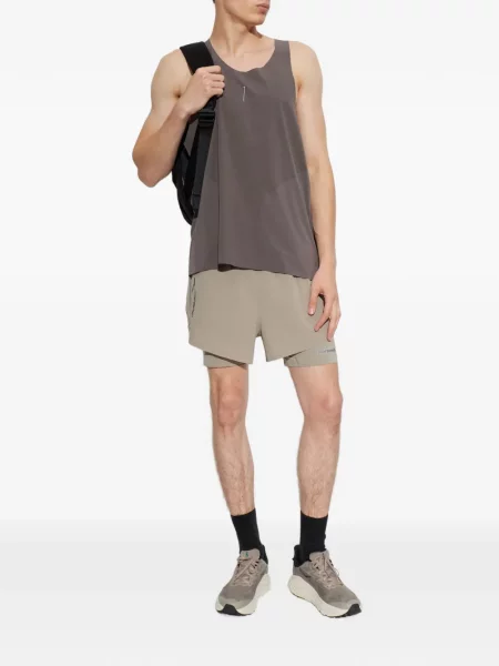 Tricou Adidas fără mâneci cu imagine maro