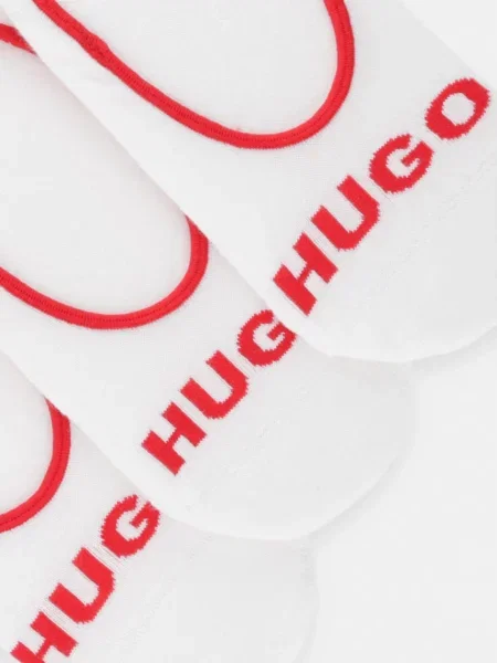HUGO členkové ponožky pánske biela
