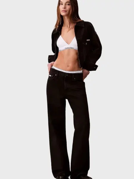 Джинси Calvin Klein Jeans без кісточок чорні